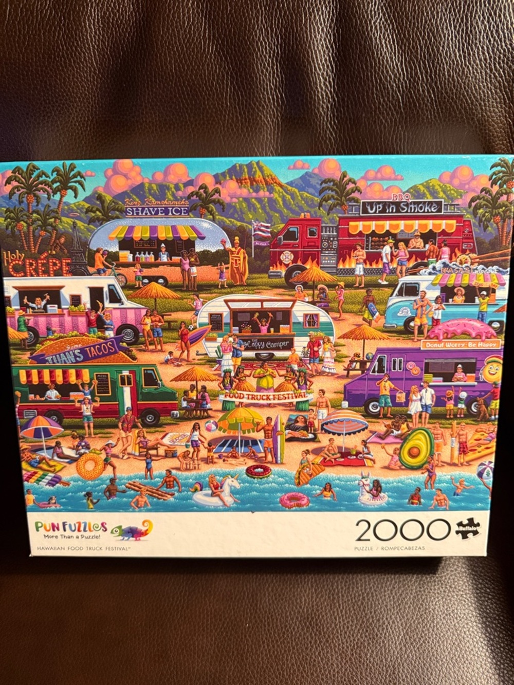 Buffalo Hawaiian Food Truck Festival 2000 piece jigsaw puzzle. Great condition